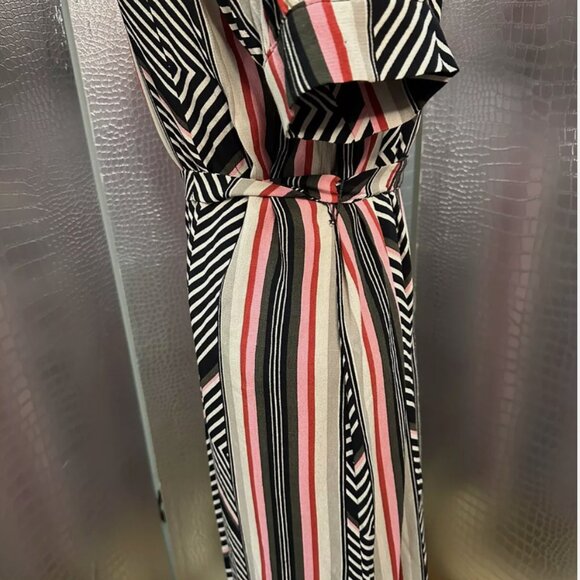 Almost Famous Broadway Costume Piece-Vintage Chevron Stripe Dress Size Small - Picture 6 of 9